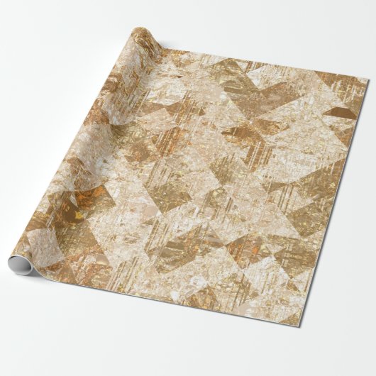 Helles abstraktes Mosaikmuster Geschenkpapier (Ungerollt)