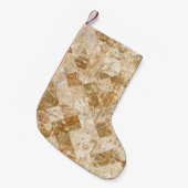 Helles abstraktes Mosaikmuster Kleiner Weihnachtsstrumpf (Vorderansicht (hängend))