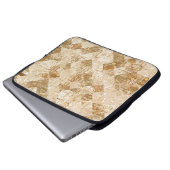 Helles abstraktes Mosaikmuster Laptopschutzhülle (Vorne Knopf)