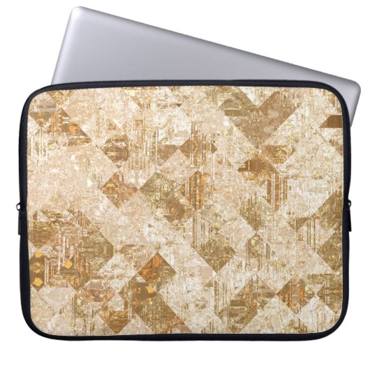 Helles abstraktes Mosaikmuster Laptopschutzhülle (Vorderseite)