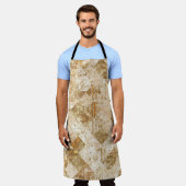 Helles abstraktes Mosaikmuster Schürze (Getragen)