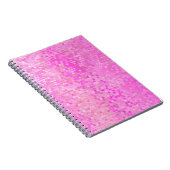 Helles abstraktes Mosaikrosa mit Glanz Notizblock (Rechte Seite)