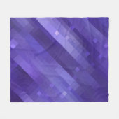 Helles abstraktes Mosaikviolett mit Glos Fleecedecke (Vorderseite (Horizontal))