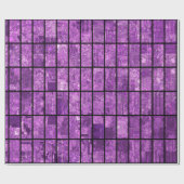 Helles abstraktes Mosaikviolett mit Glos Geschenkpapier (Flach)