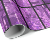 Helles abstraktes Mosaikviolett mit Glos Geschenkpapier (Rolleneckpunkt)