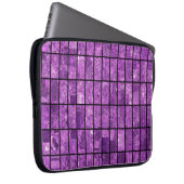 Helles abstraktes Mosaikviolett mit Glos Laptopschutzhülle (Vorne Rechts)