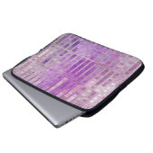 Helles abstraktes Mosaikviolett mit Glos Laptopschutzhülle (Vorne Knopf)