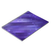 Helles abstraktes Mosaikviolett mit Glos Notizblock (Linke Seite)
