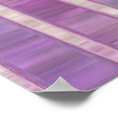 Helles abstraktes Mosaikviolett mit Glos Poster (Ecke)