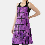 Helles abstraktes Mosaikviolett mit Glos Schürze (InSitu)