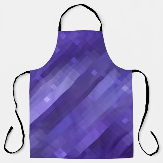Helles abstraktes Mosaikviolett mit Glos Schürze (Vorderseite)