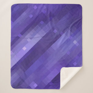 Helles abstraktes Mosaikviolett mit Glos Sherpadecke