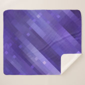 Helles abstraktes Mosaikviolett mit Glos Sherpadecke (Vorderseite (Horizontal))