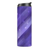 Helles abstraktes Mosaikviolett mit Glos Thermosbecher (Nach links gedreht)
