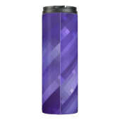 Helles abstraktes Mosaikviolett mit Glos Thermosbecher (Rückseite)