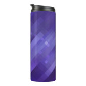 Helles abstraktes Mosaikviolett mit Glos Thermosbecher (Nach rechts gedreht)