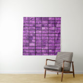 Helles abstraktes Mosaikviolett mit Glos Wandteppich (Beispiel (Horizontal))