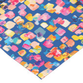 Helles Abstraktes Quadrat-Muster Kurzer Tischläufer (Ecke)