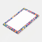 Helles Abstraktes Quadrat-Muster Post-it Klebezettel (angewinkelt)
