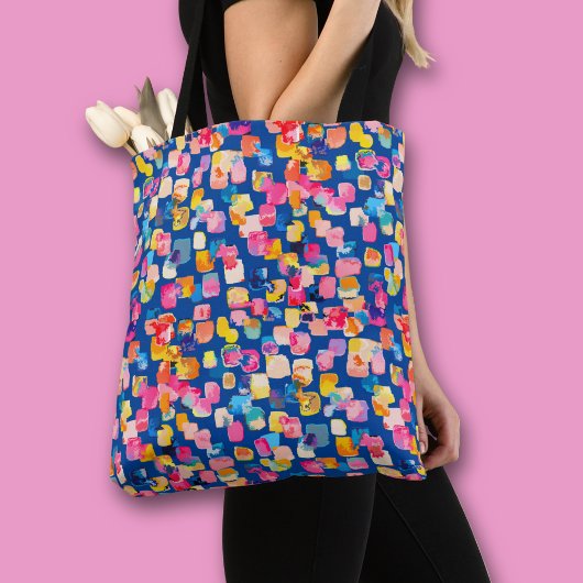 Helles Abstraktes Quadrat-Muster Tasche