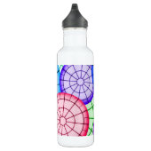 Helles Abstraktes Zirkelmuster Edelstahlflasche (Rechts)