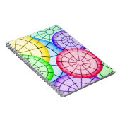 Helles Abstraktes Zirkelmuster Notizblock (Rechte Seite)
