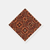 Helles, afrikanisches Stammesmuster. Serviette (Ecke)