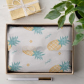 Helles Ananas-Muster Seidenpapier (Geschenk)