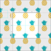 Helles Ananas-Muster Stoff (Kachel)