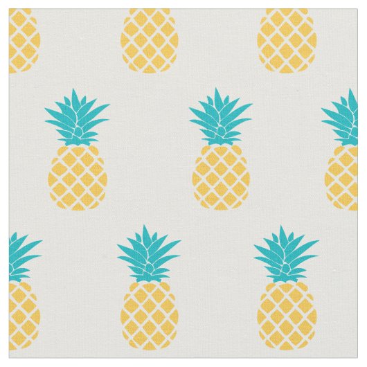 Helles Ananas-Muster Stoff (Nahaufnahme)