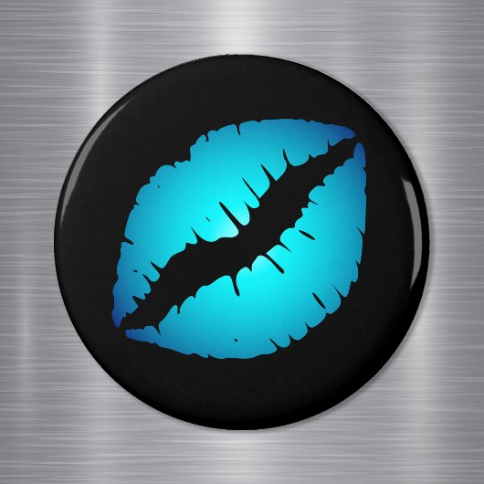 Helles Aqua Blue Ombre Lippen sehen Magnet