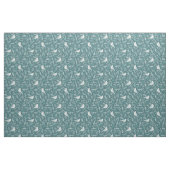 Helles Aquamarines Green Winter White Bird Blumenm Stoff (Fat Quarter (45,7 x 55,9 cm))