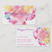 Helles Aquarell Visitenkarte (Vorne/Hinten)