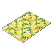 Helles Aquarell-Zitronenmuster Notizblock (Linke Seite)