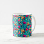 Helles Aquarellmuster nahtlos mit schönem Muster Kaffeetasse (VorderseiteRechts)