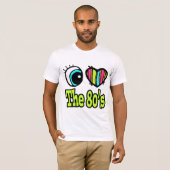 Helles Auge Herz I Liebe 80er T-Shirt (Vorne ganz)