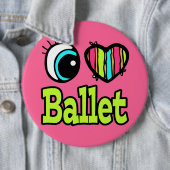 Helles Auge Herz I Liebe Ballett Button (Beispiel)
