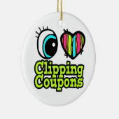 Helles Auge Herz I Liebe Clipping Coupons Keramikornament (Rechts)