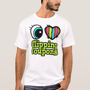 Helles Auge Herz I Liebe Clipping Coupons T-Shirt
