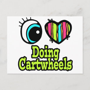 Helles Auge Herz I Liebe Dosierung Cartwheels Postkarte