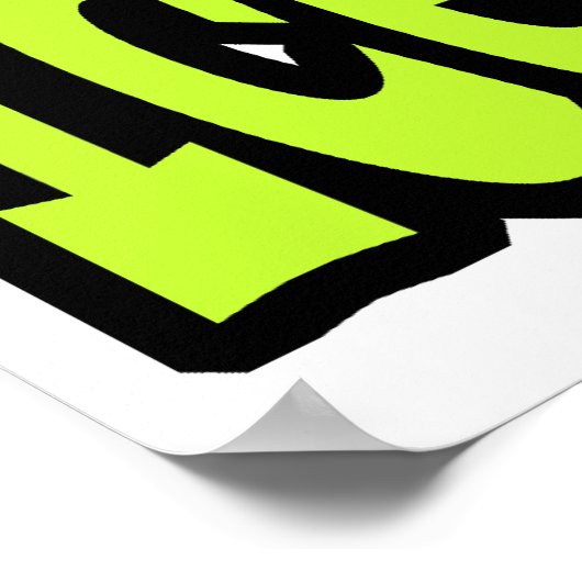 Helles Auge Herz I Liebe Eiscreme Poster (Ecke)