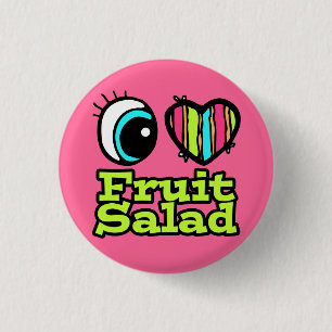 Helles Auge Herz I Liebe Fruchtsalat Button