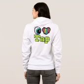 Helles Auge Herz I Liebe Gestochen Hoodie (Schwarz voll)