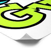 Helles Auge Herz I Liebe Gym Poster (Ecke)