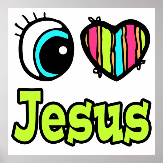 Helles Auge Herz I Liebe Jesus Poster (Vorne)