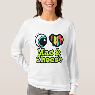 Helles Auge Herz I Liebe Mac und Käse T-Shirt