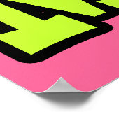 Helles Auge Herz I Liebe Mathematik Poster (Ecke)