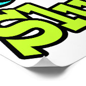 Helles Auge Herz I Liebe Slugs Poster (Ecke)