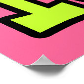 Helles Auge Herz I Liebe Tacos Poster (Ecke)