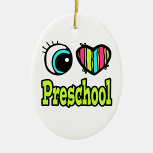 Helles Auge Herz I Liebe Vorschule Keramikornament